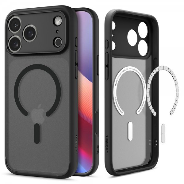 Spigen iPhone 17 Pro Skal Ultra Hybrid MagFit Frost Black