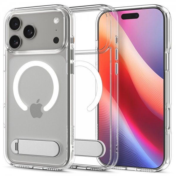 Spigen iPhone 17 Pro Skal Ultra Hybrid S MagFit Clear White