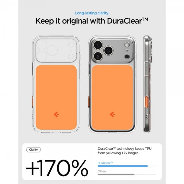 Spigen iPhone 17 Pro Skal Ultra Hybrid T MagFit Glossy Orange