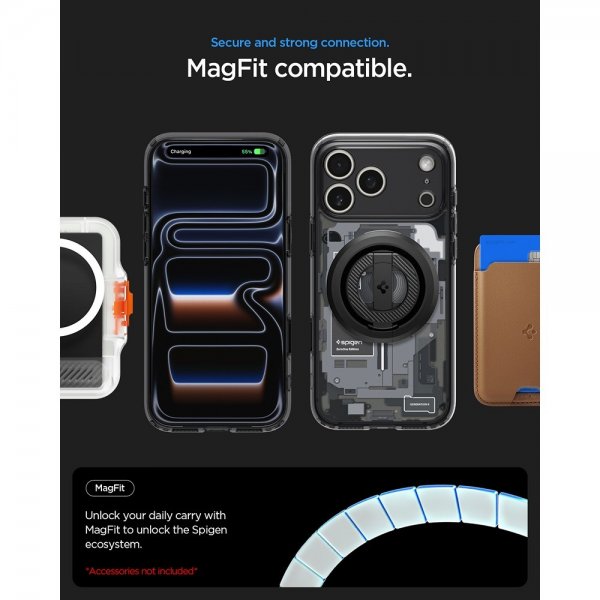 Spigen iPhone 17 Pro Skal Ultra Hybrid Zero One MagFit Svart