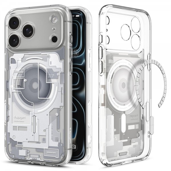 Spigen iPhone 17 Pro Skal Ultra Hybrid Zero One MagFit Vit