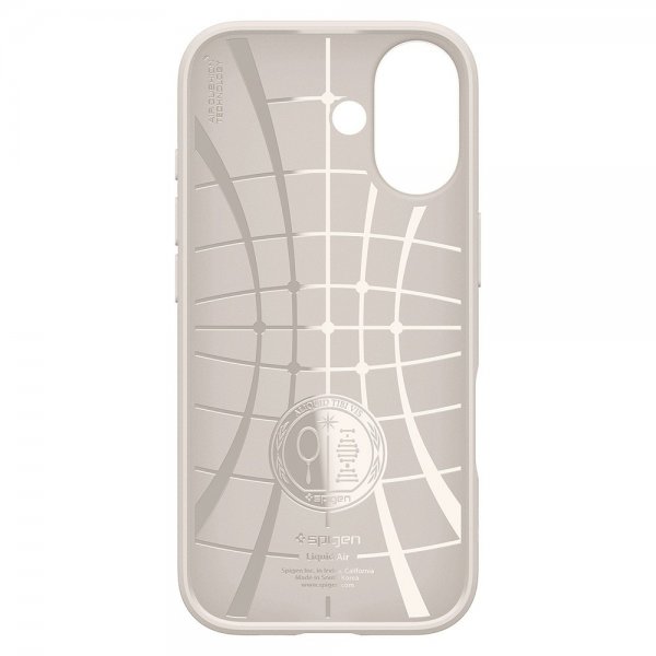 Spigen iPhone 17 Skal Liquid Air Natural Titanium