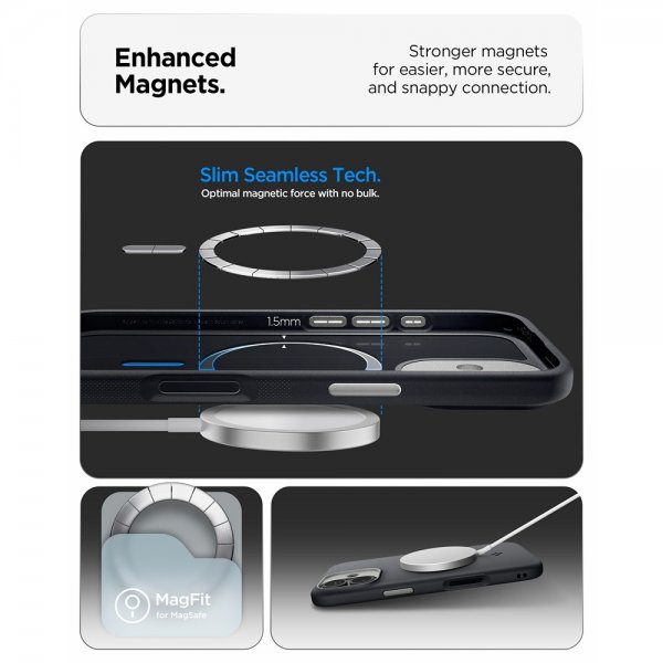 Spigen iPhone 17 Skal Nano Pop MagFit Black Sesame