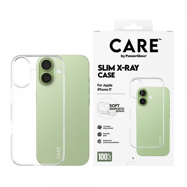 CARE by PanzerGlass iPhone 17 Skal Slim X-Ray Transparent