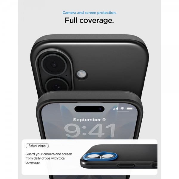 Spigen iPhone 17 Skal Thin Fit MagFit Svart