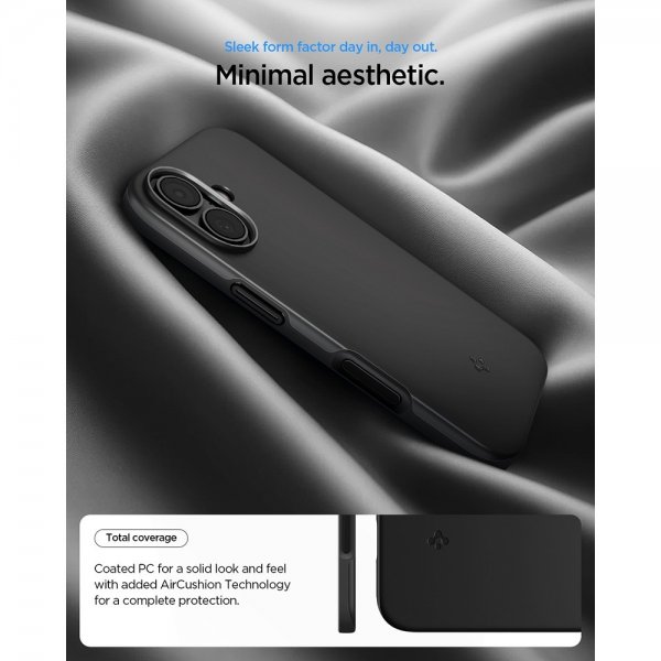 Spigen iPhone 17 Skal Thin Fit MagFit Svart