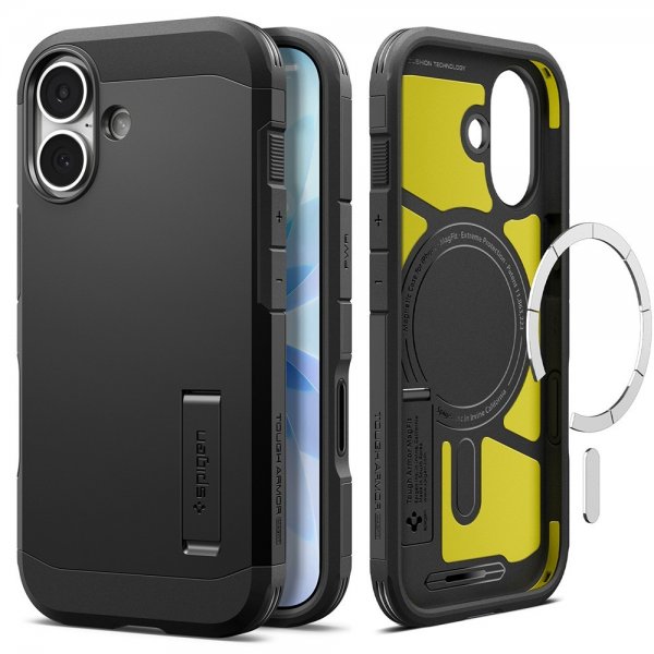 Spigen iPhone 17 Skal Tough Armor T MagFit Svart