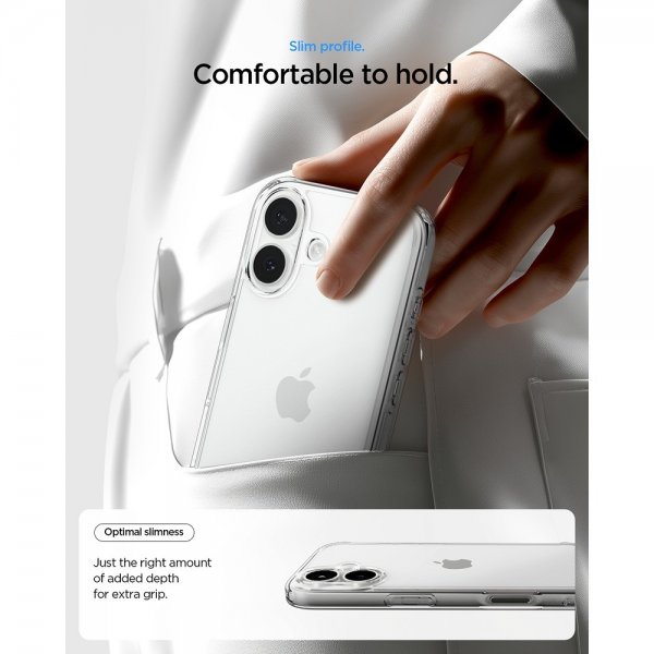 Spigen iPhone 17 Skal Ultra Hybrid Crystal Clear