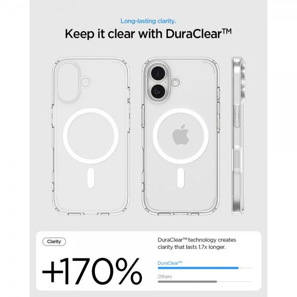 Spigen iPhone 17 Skal Ultra Hybrid MagFit Clear White