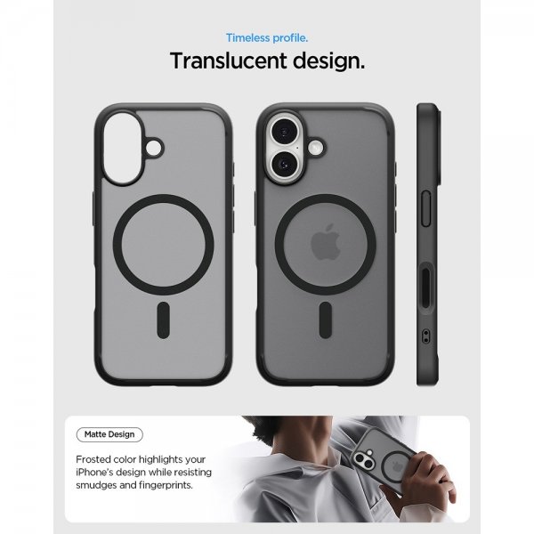 Spigen iPhone 17 Skal Ultra Hybrid MagFit Frost Black