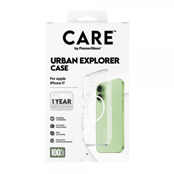 CARE by PanzerGlass iPhone 17 Skal Urban Explorer MagSafe Vit