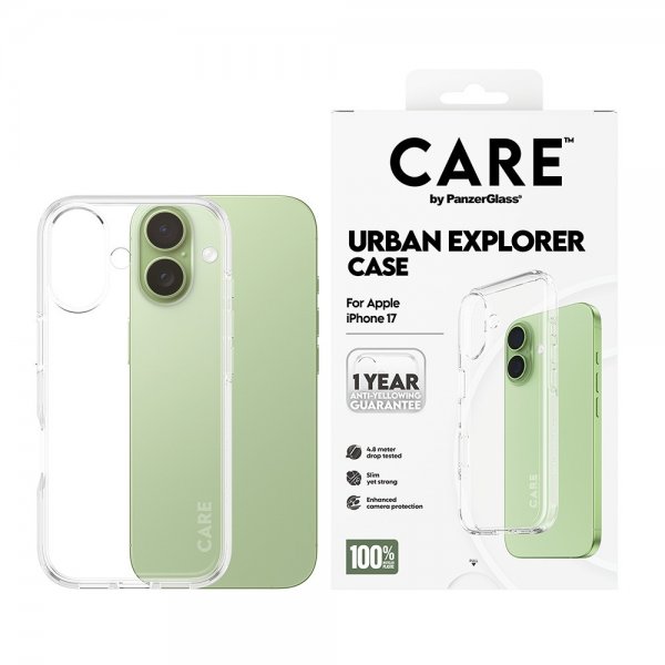 CARE by PanzerGlass iPhone 17 Skal Urban Explorer Transparent