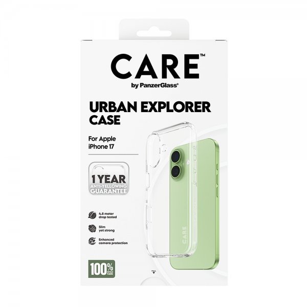 CARE by PanzerGlass iPhone 17 Skal Urban Explorer Transparent