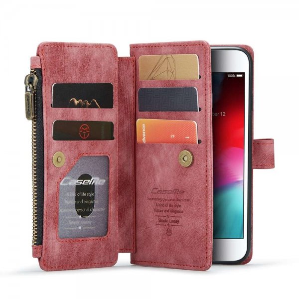 CaseMe iPhone 6/6S/7/8/SE Fodral C30 Series Röd