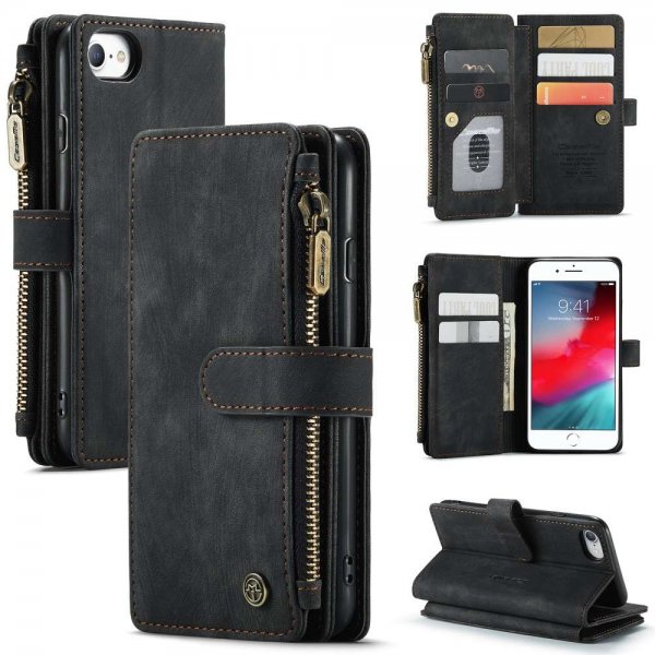 CaseMe iPhone 6/6S/7/8/SE Fodral C30 Series Svart