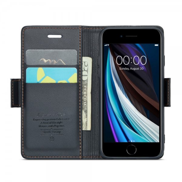 CaseMe iPhone 6/6S/7/8/SE Fodral 023 Series Svart