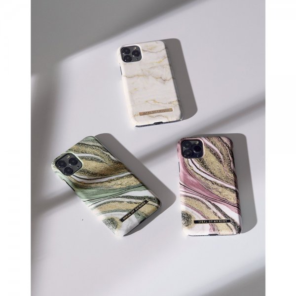 Ideal of Sweden iPhone 6/6S/7/8/SE Skal Fashion Case Cosmic Green Swirl