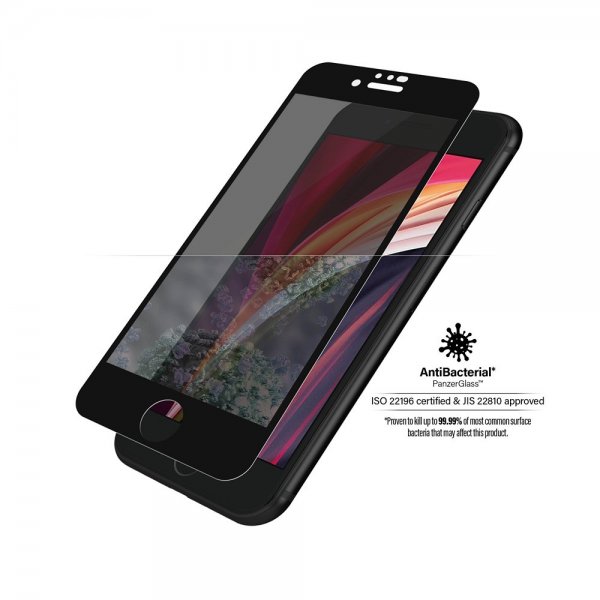 PanzerGlass iPhone 6/6S/7/8/SE Skärmskydd Edge-to-Edge Case Friendly Privacy