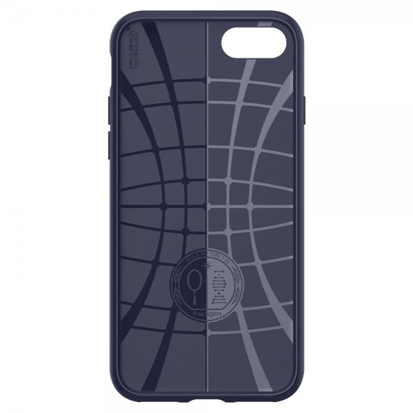 Spigen iPhone 7/8/SE Skal Liquid Air Midnight Blue