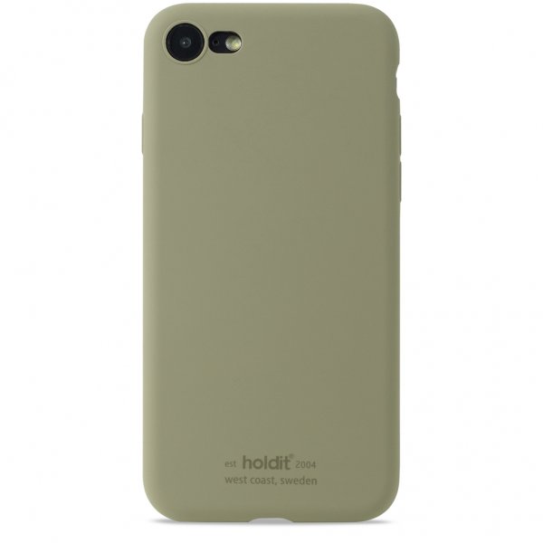 holdit iPhone 7/8/SE Skal Silikon Khaki Green