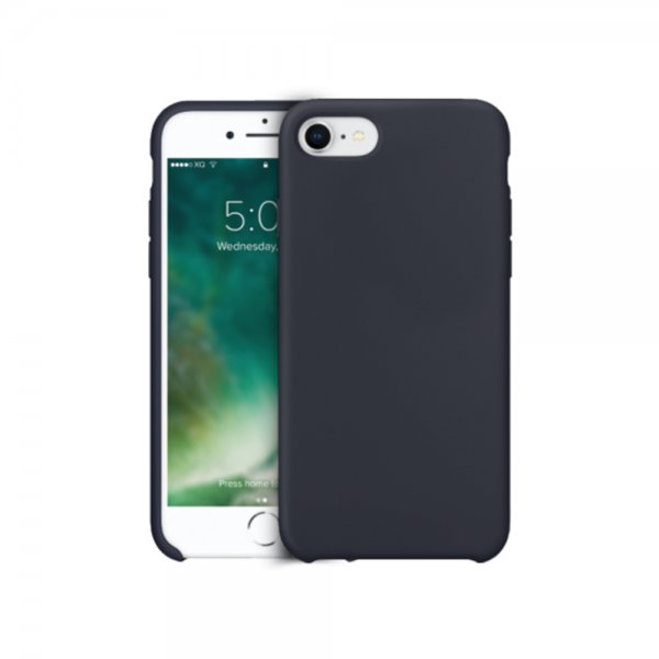 Xqisit iPhone 7/8/SE Skal Silicone Case Midnight Blue