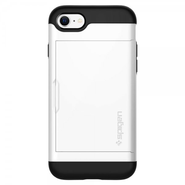 Spigen iPhone 7/8/SE Skal Slim Armor CS Jet White