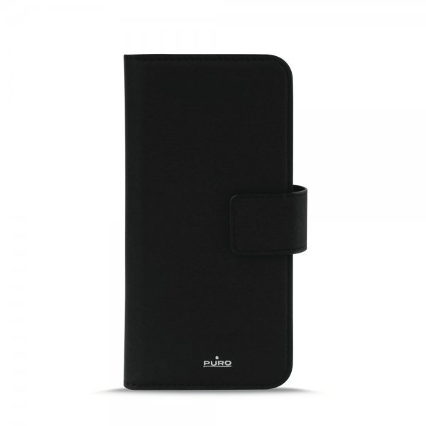 Puro iPhone 7/8/SE Fodral Wallet Detachable 2 in 1 Svart