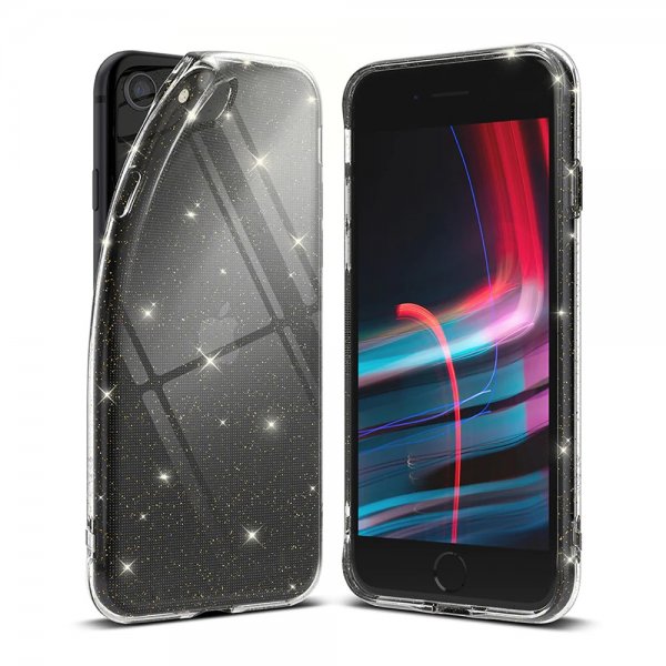 Ringke iPhone 7/8/SE Skal Air Glitter Clear
