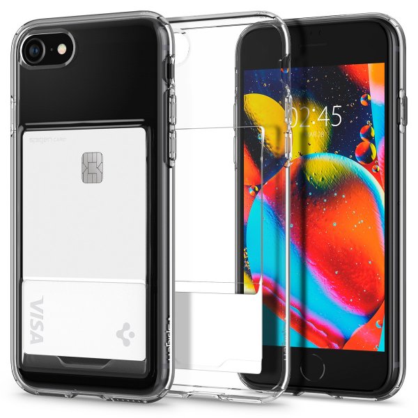 Spigen iPhone 7/8/SE Skal Crystal Slot Crystal Clear