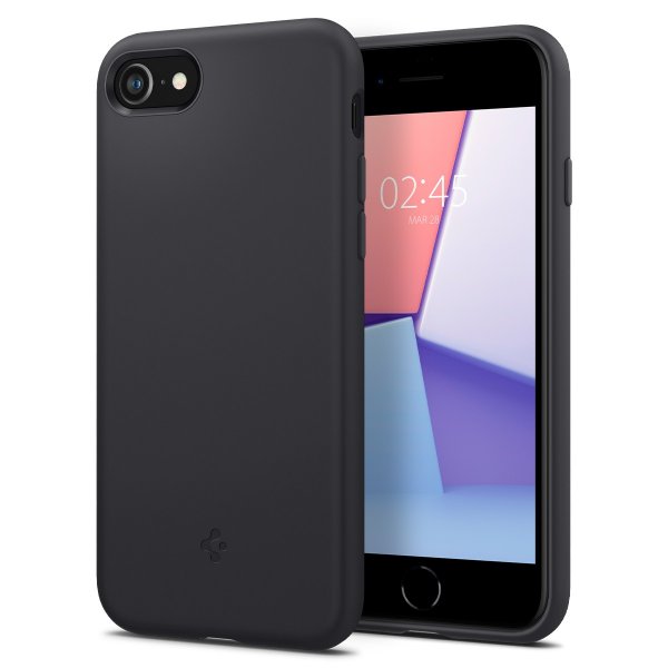 Spigen iPhone 7/8/SE Skal Silicone Fit Svart