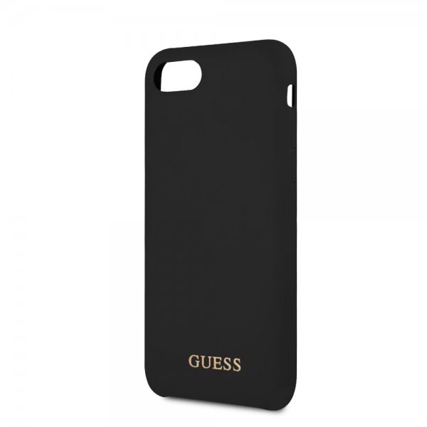 Guess iPhone 7/8/SE Skal Silicone Logo Svart