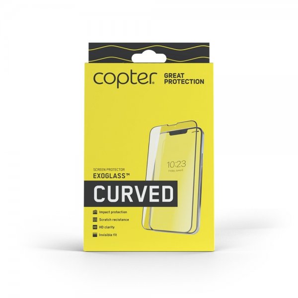Copter iPhone 7 Plus/iPhone 8 Plus Skärmskydd Exoglass Curved Vit