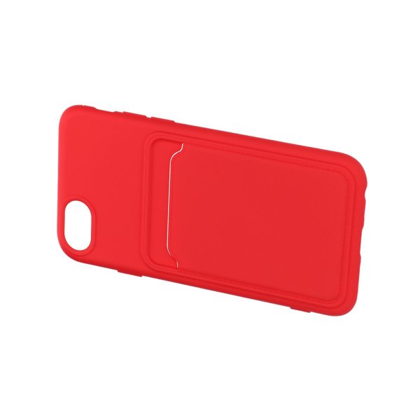 iPhone 7/8/SE Skal Korthållare Röd