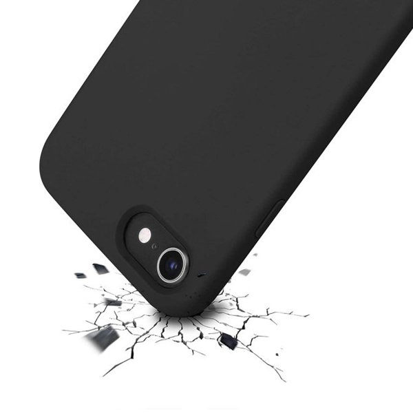 Rvelon iPhone 7/8/SE Skal Silikon Svart