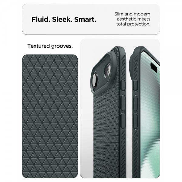 Spigen iPhone Air Skal Liquid Air Abyss Green