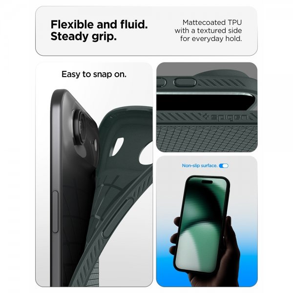 Spigen iPhone Air Skal Liquid Air Abyss Green