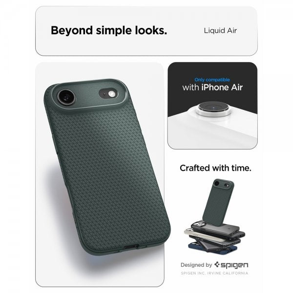 Spigen iPhone Air Skal Liquid Air Abyss Green