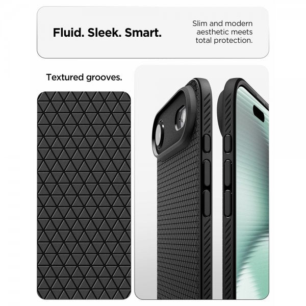 Spigen iPhone Air Skal Liquid Air Matte Black