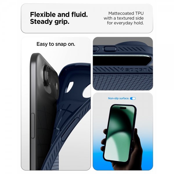 Spigen iPhone Air Skal Liquid Air Navy Blue