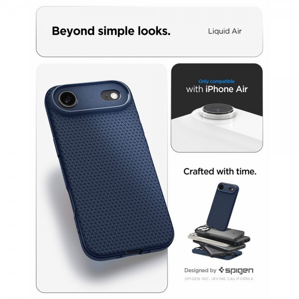 Spigen iPhone Air Skal Liquid Air Navy Blue