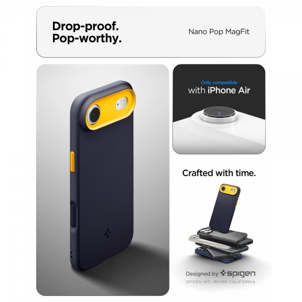 Spigen iPhone Air Skal Nano Pop MagFit Blueberry Navy