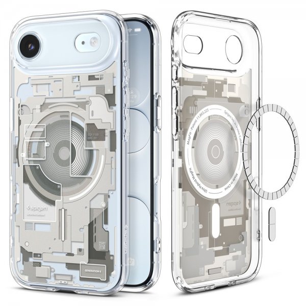 Spigen iPhone Air Skal Ultra Hybrid Zero One MagFit Natural Titanium