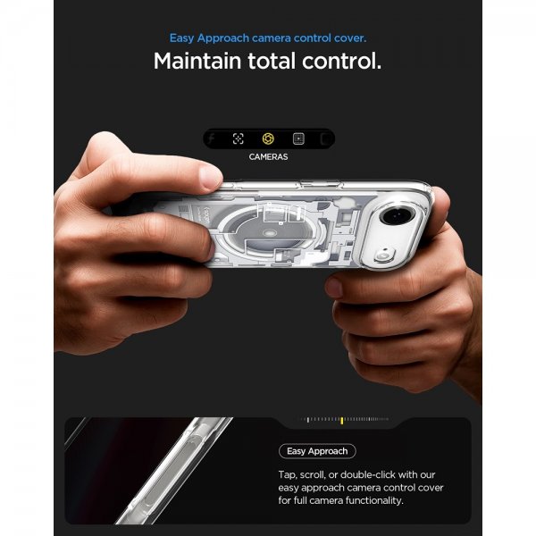 Spigen iPhone Air Skal Ultra Hybrid Zero One MagFit Vit