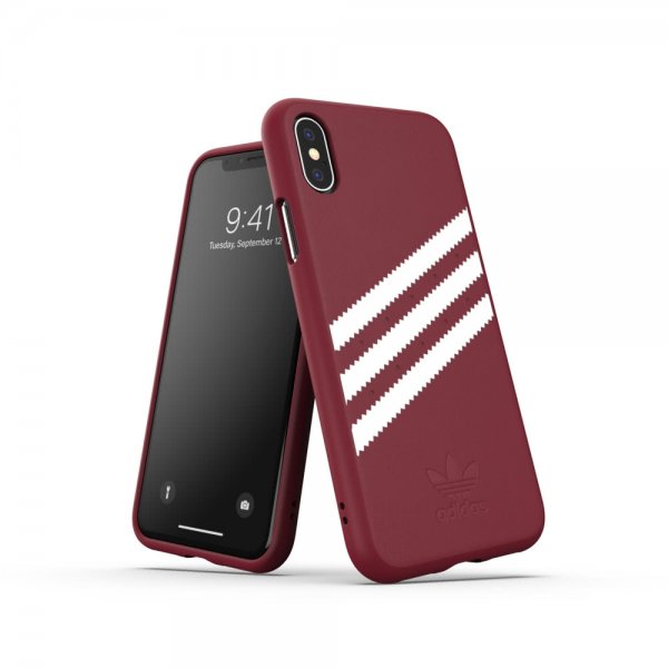 Adidas iPhone X/Xs Skal OR Moulded Case SS19 SUEDE Burgundy