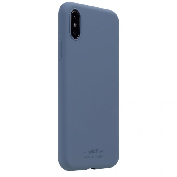 holdit iPhone X/Xs Skal Silikon Pacific Blue