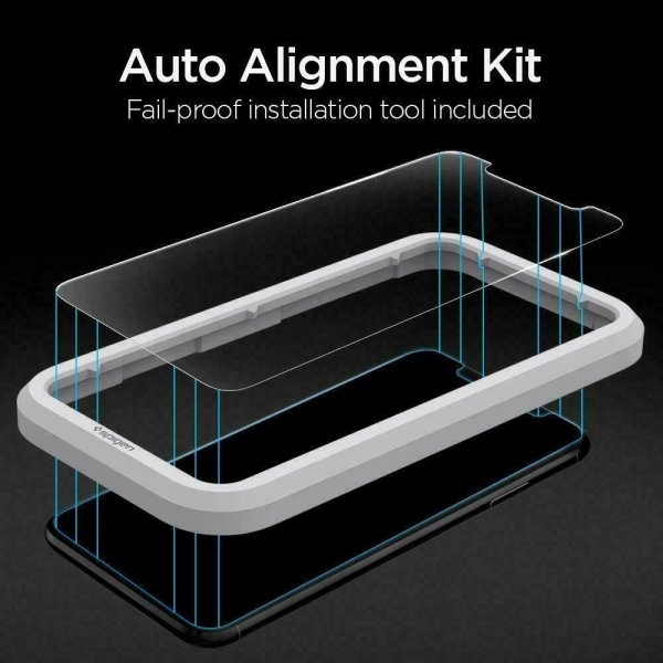Spigen iPhone Xr/iPhone 11 Skärmskydd GLAS.tR ALIGNmaster 2-pack