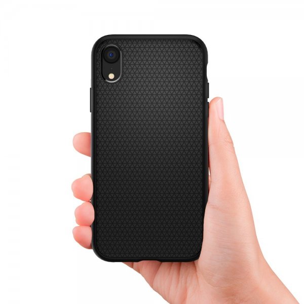 Spigen iPhone Xr Skal Liquid Air Matte Black