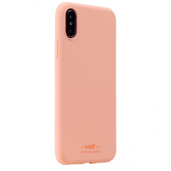 holdit iPhone X/Xs Skal Silikon Pink Peach
