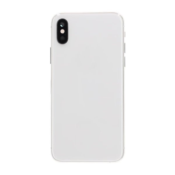 iPhone XS Baksida med Komplett Ram Premium - Silver
