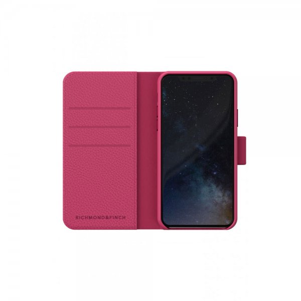 Richmond & Finch iPhone Xs Max Fodral Wallet Löstagbart Skal Rosa